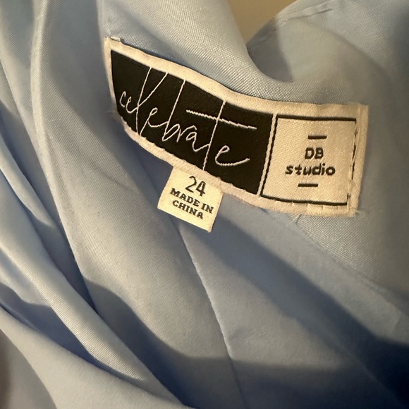 DB Studios Celebrate ice blue dress size 24 - Picture 3 of 4
